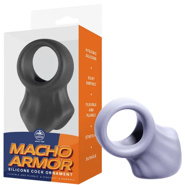 Excellent Power Male Sex Toys Macho Armor Silicone Cock Ball Ornament Multiple Colours