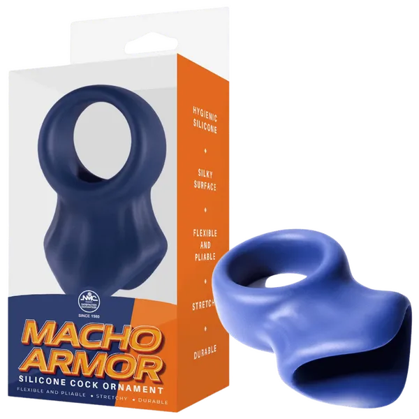 Excellent Power Male Sex Toys Macho Armor Silicone Cock Ball Ornament Multiple Colours