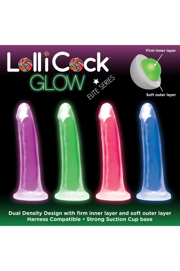 Sd Dildos 7 Inch GlowintheDark Silicone Dildo Blue