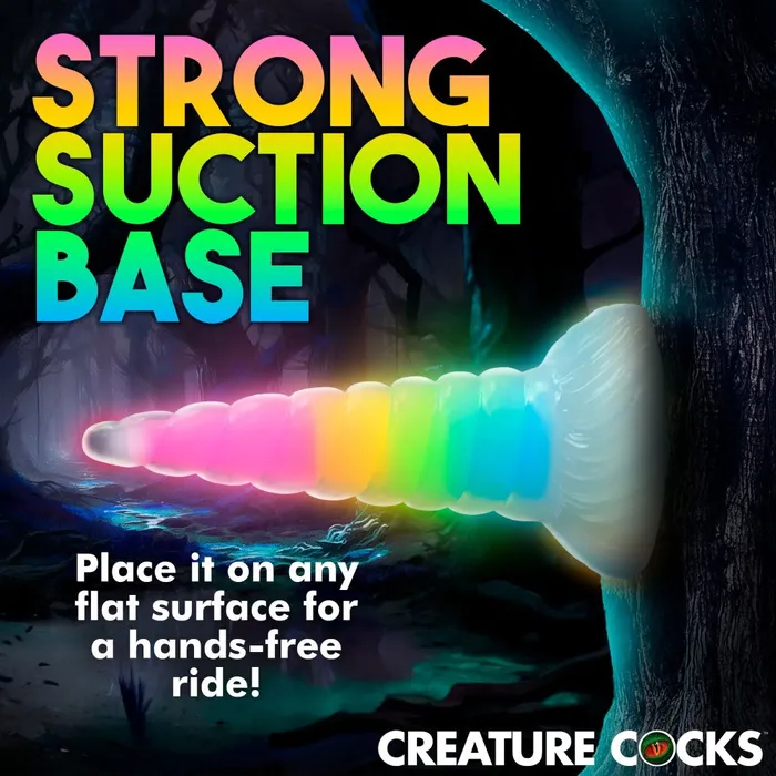 Creature Cocks Creature Cocks UniGlow GlowintheDark Rainbow Dildo Dildos