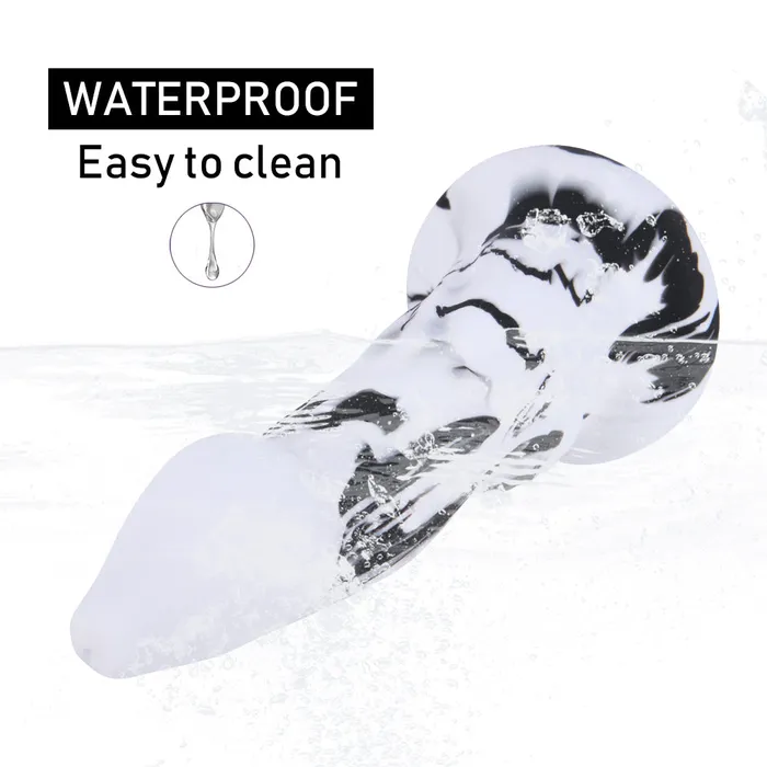 MD MD Penguin 866 inch Bad Dragon Dildo Silicone BlackWhite Anal