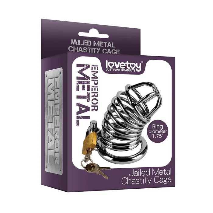 Male Sex Toys Jailed Metal Chastity Cage LoveToy LoveToy