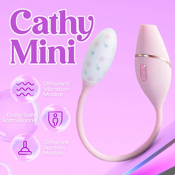 Female Sex Toys KISSTOY Cathy Mini DualPoint Stimulation with Floral Elegance KISSTOY