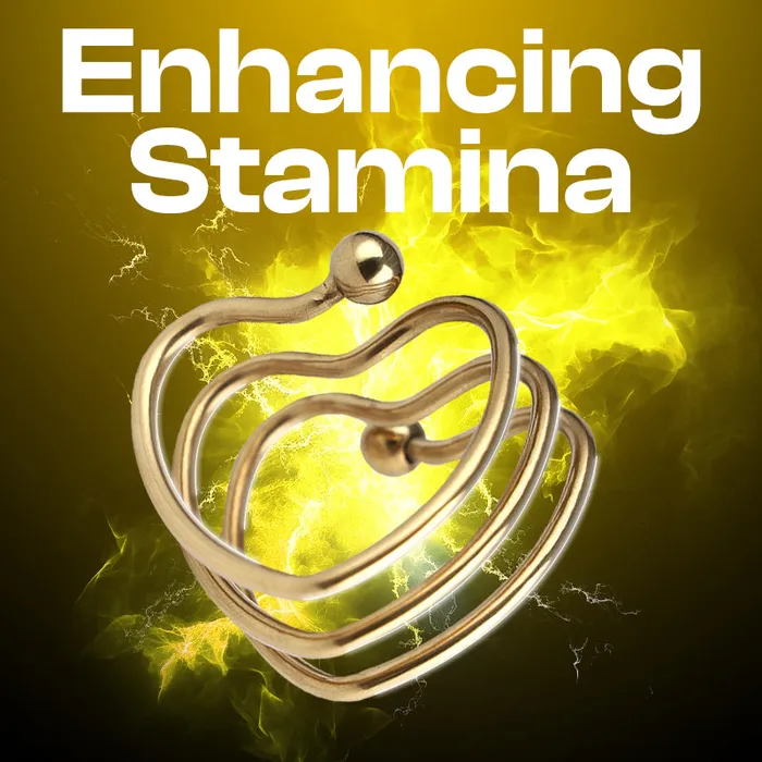FRISKY BUSINESS SG Male Sex Toys Golden Heart Stainless Steel Cock Ring