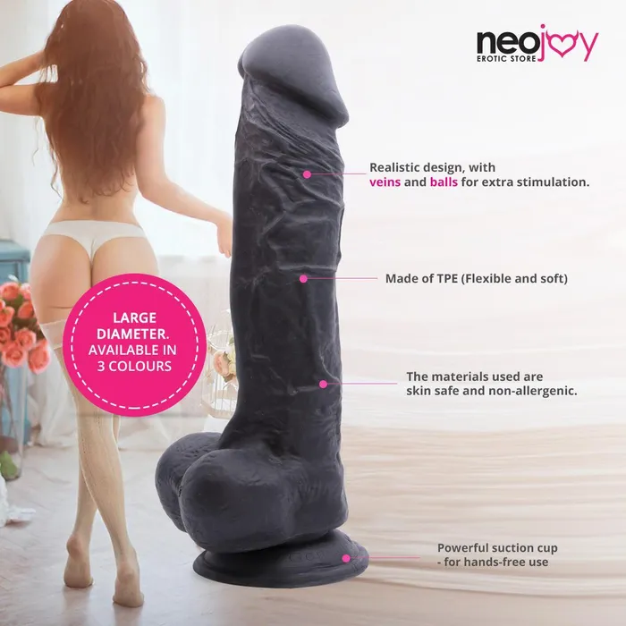 Anal Neojoy Colossal Cock Black 10 Inch 25cm Neojoy