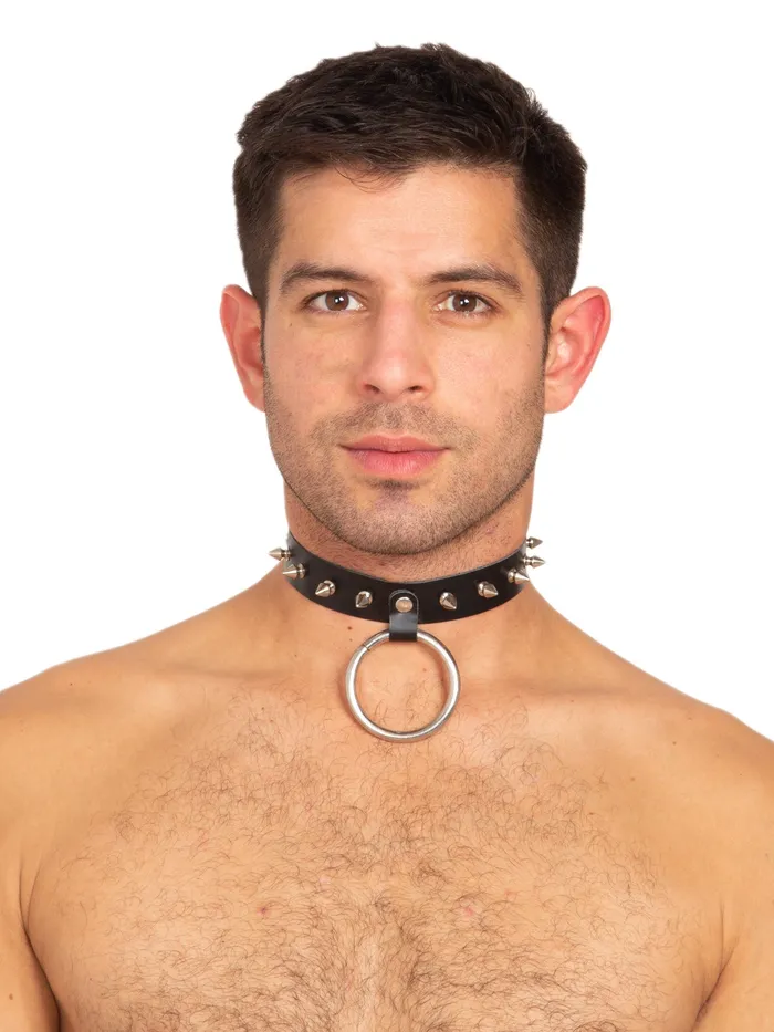 HonourSkintwocom Male Sex Toys Spiked Large ORing Collar