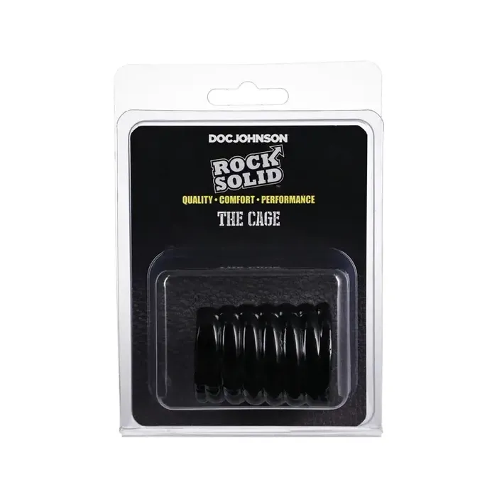 Male Sex Toys Doc Johnson Novelties Rock Solid Cock Cage Black