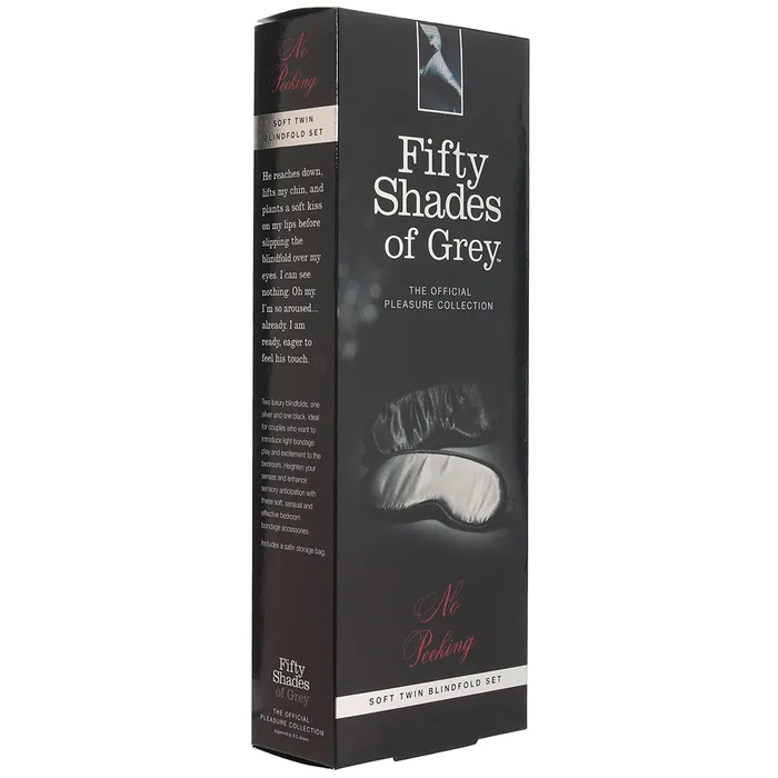 Male Sex Toys Fifty Shades of Grey No Peeking Soft Twin Blindfold Set