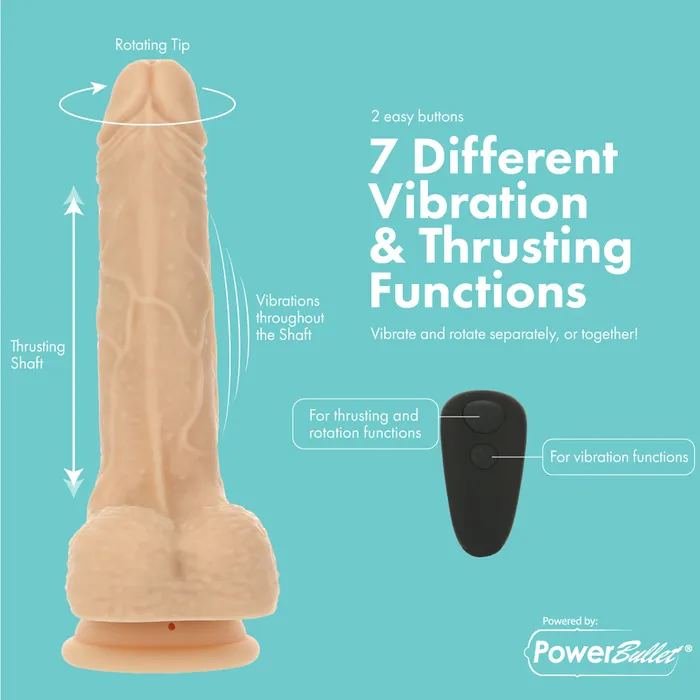 Pure Love Crazy Guy 75 Rotating Vibrating Thrusting Dong PL Vibrators
