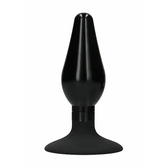 SHOTS AMERICA Anal Interchangeable Butt Plug Set Rounded Black SHOTS AMERICA Anal Interchangeable Butt Plug Set Rounded Black